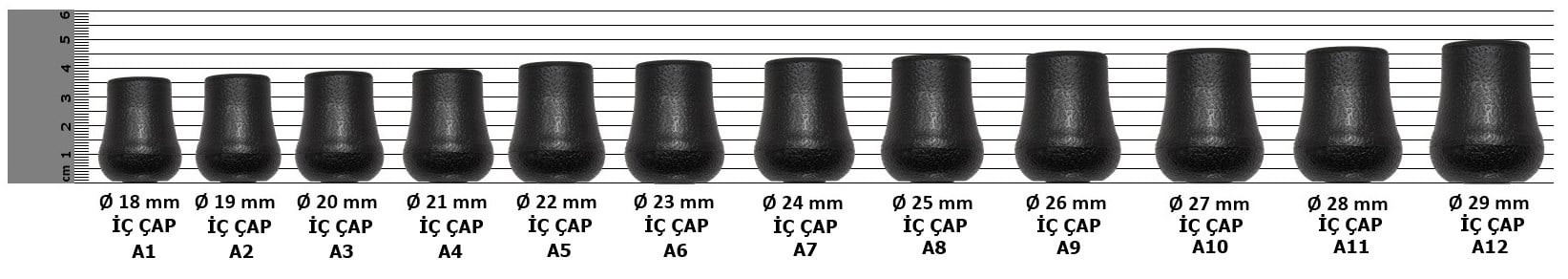 KAUÇUK KAMIŞ TAPASI  - 24.00MM