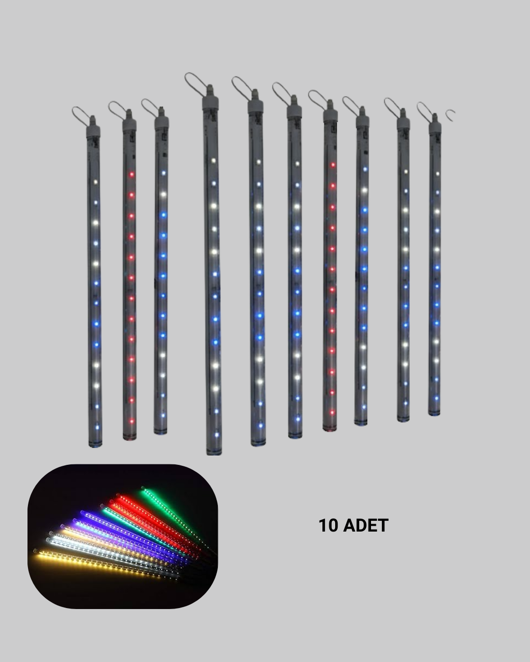 Kayan Yıldız Efektli RGB LED Işık Seti İç ve Dış Mekan Kullanımı