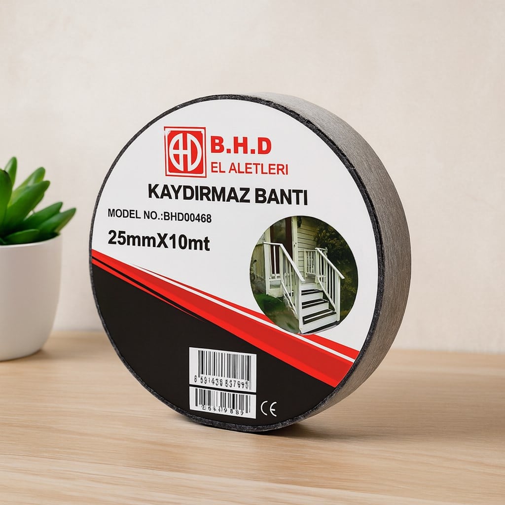 Kaydırmaz Bant 25 mm x 10 m Siyah