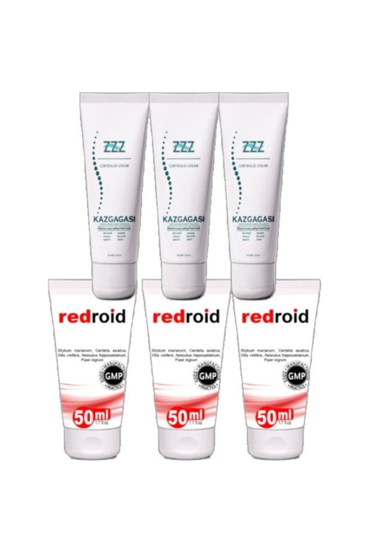 Kaz Gagası 100 ml Rahatlatıcı Kremi Redroid Rahatlatıcı Için 50 ml Set Paket