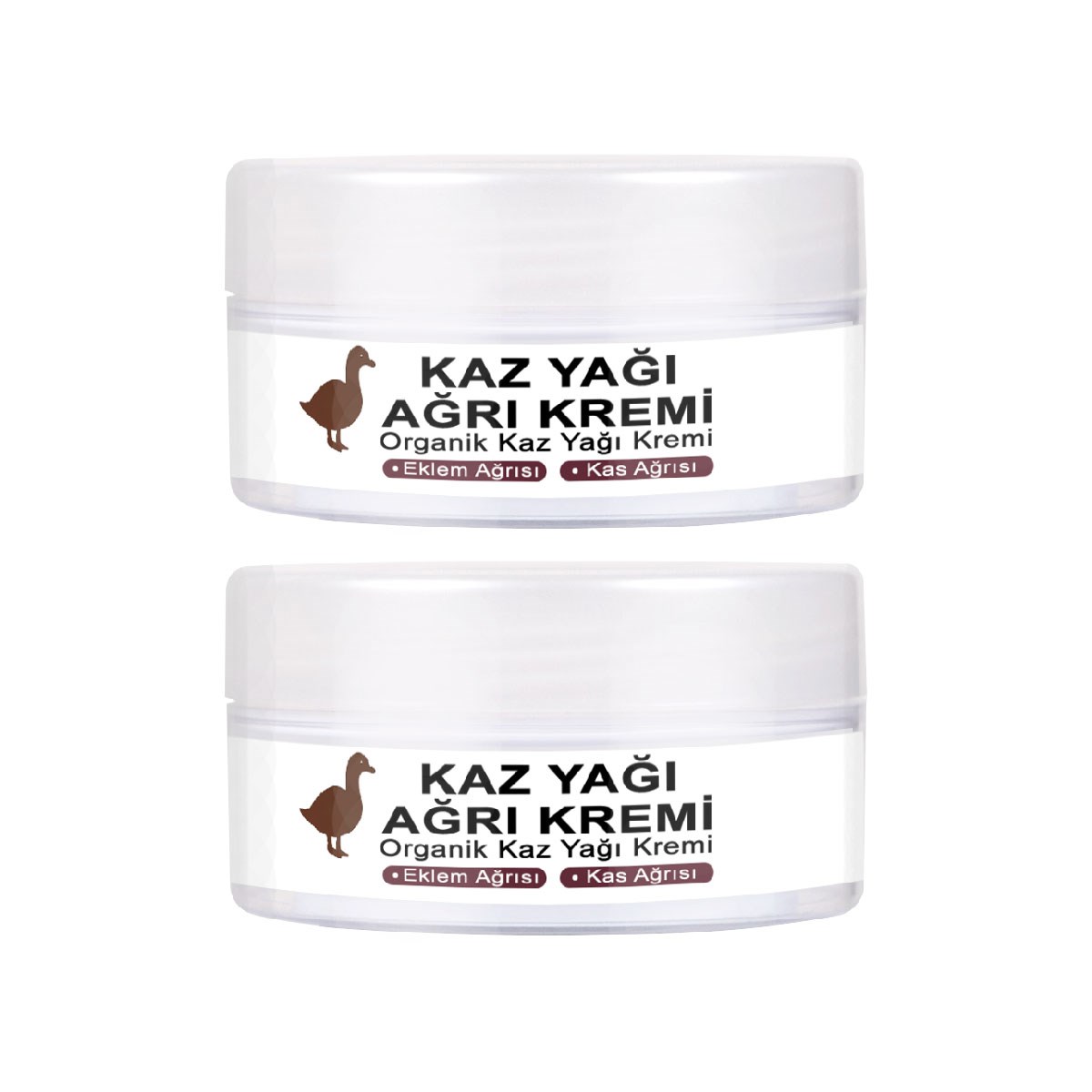 Kaz Yağı Masaj Kremi 50 ml 2 Adet - Bamya Tohumu, Arı Zehiri (Apitoksin), Boswellia ve Kolajen İçerikli