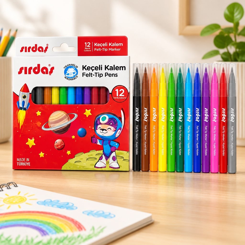 Keçeli Kalem Karışık Renk