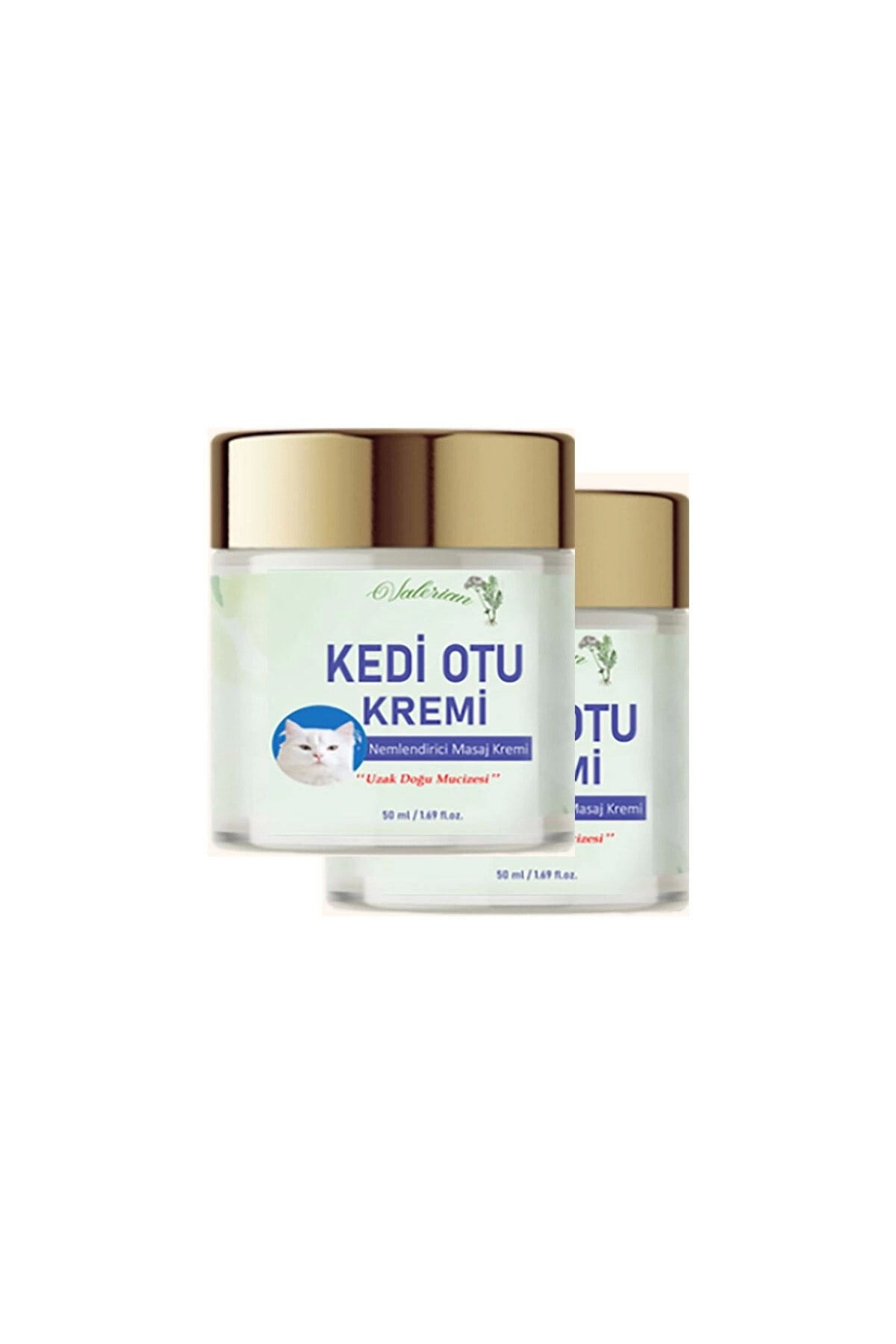 Kedi Otu Kremi 50 ml 2 Adet Kafur Ağacı Yağı İçerikli Rahatlatıcı Krem