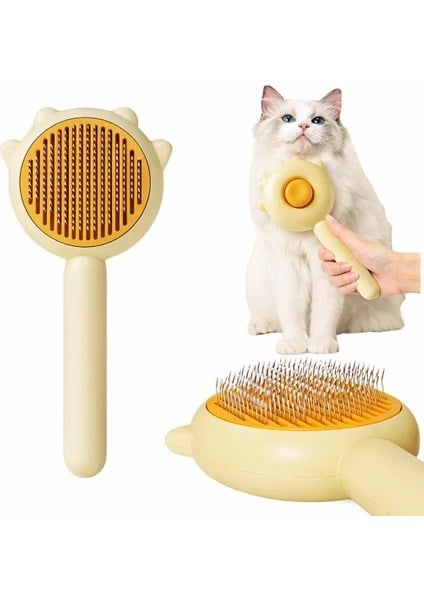Kedi ve Köpekler Için Pati Görünümlü Tüy Toplama Tarağı Ergonomik Kolay Temizlenen Fırça