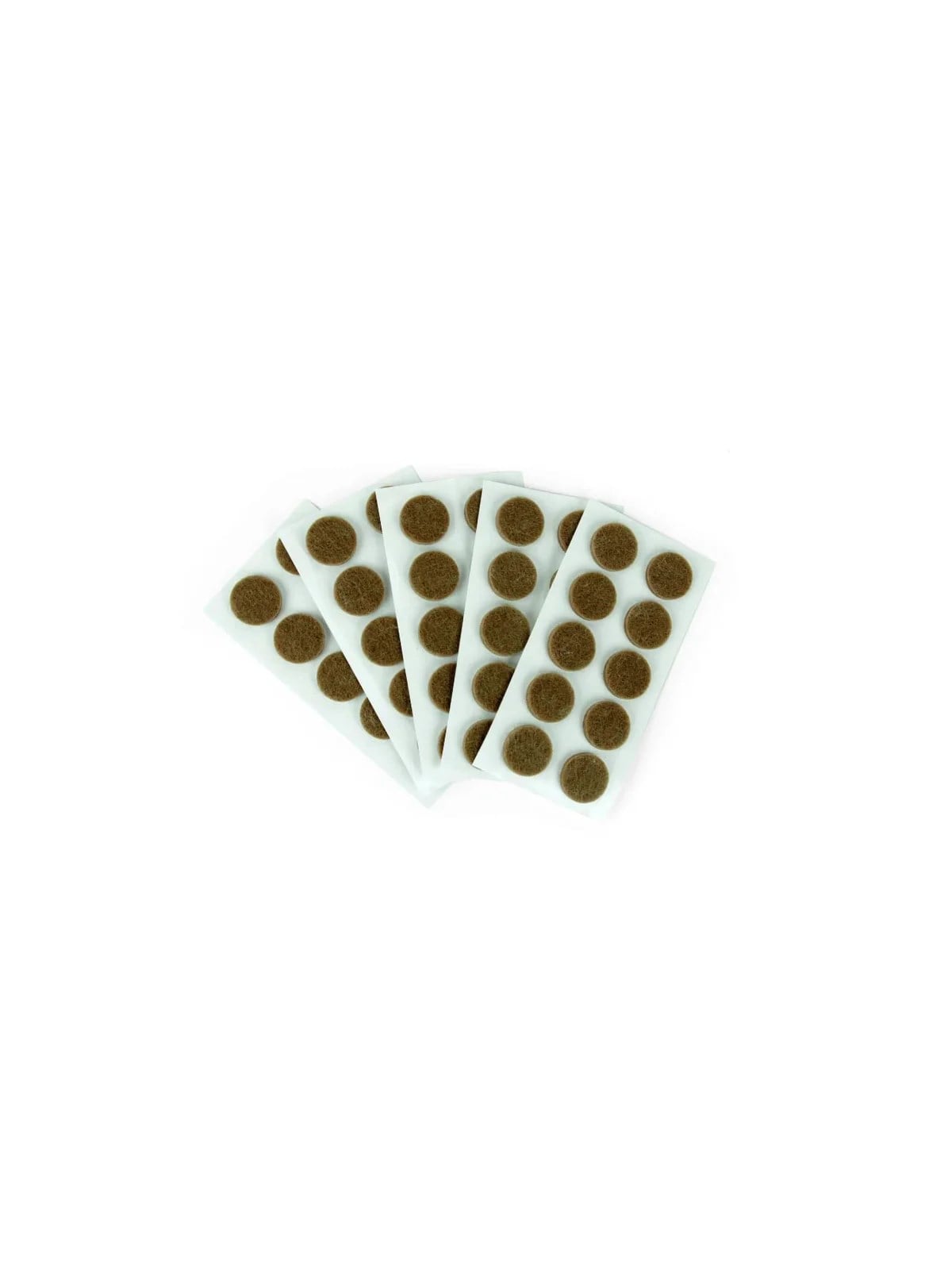 Kendinden Yapışkanlı Keçe Ped Yuvarlak Kahverengi 20mm 50 Parça
