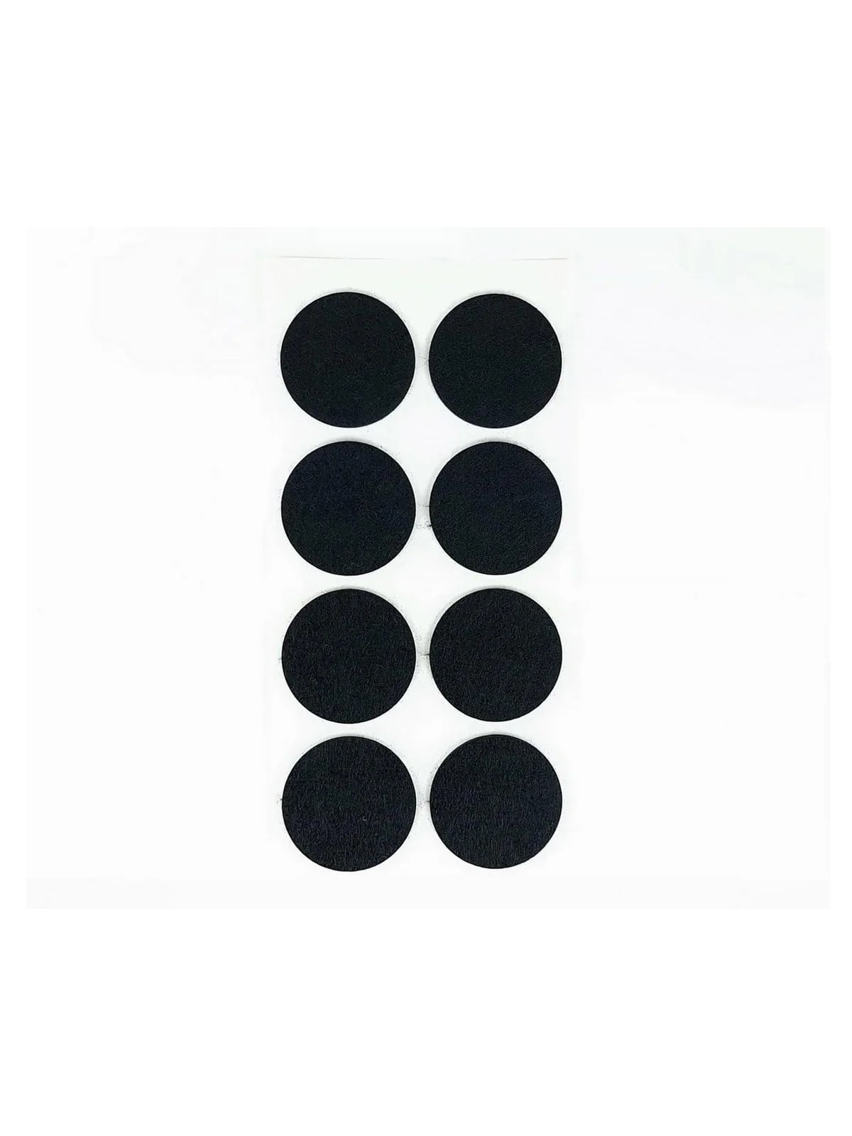 Kendinden Yapışkanlı Keçe Ped Yuvarlak Siyah 50mm 8 Parça