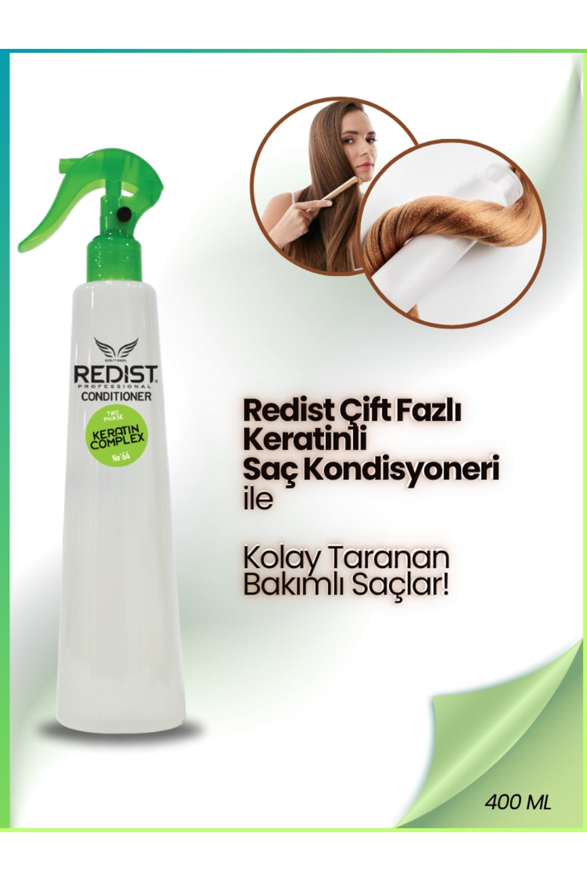 Keratin Çift Fazli Fön Suyu 400 Ml