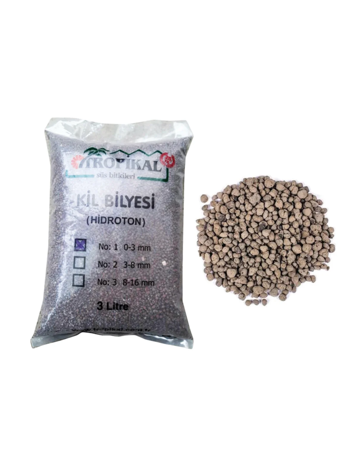 Kil Bilyesi 3-8 mm 3 litre Hidroponik Toprak