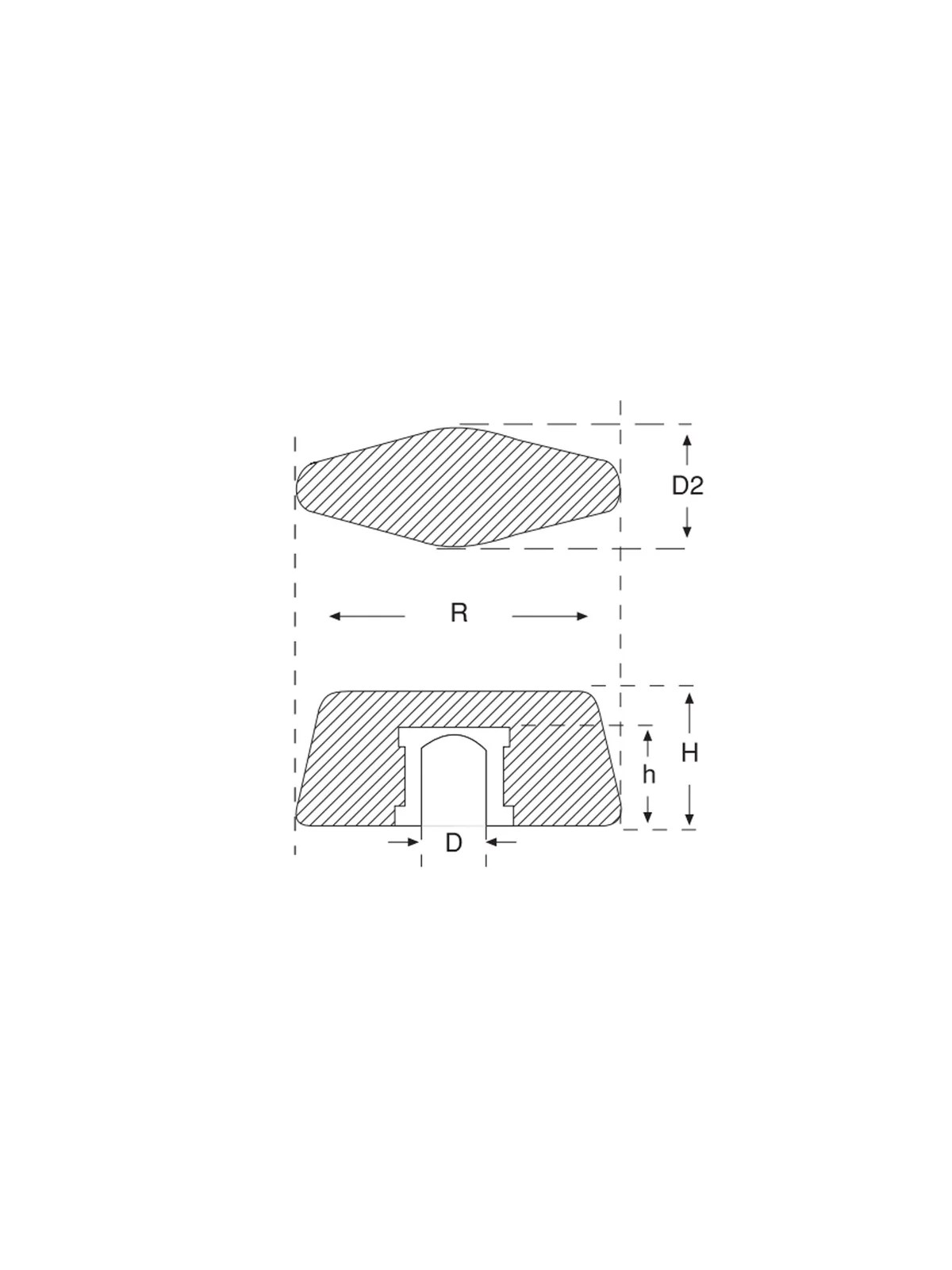 Kilit Mandalı Burçlu No:2 M5x27
