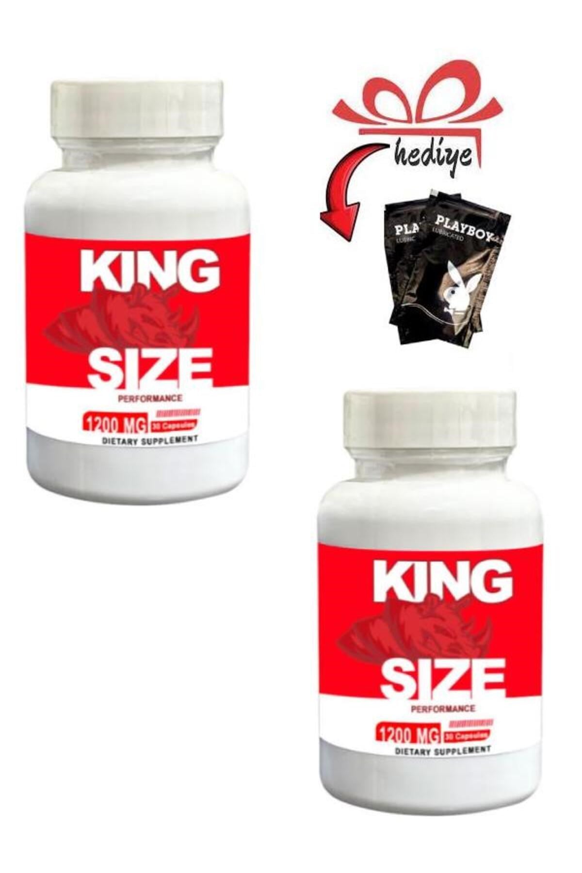 King Size Erkek Geliştirici Destekleyici 30'lu x 2 ad.+ Kayganlaştırıcı Jelle