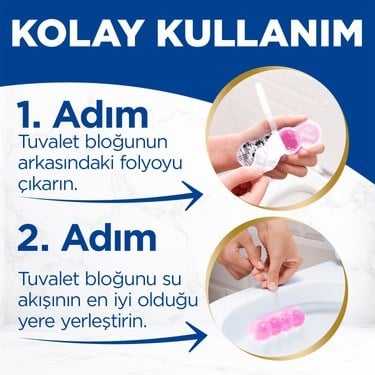 Kir ve Kireç Önleyici Çiçek Kokulu Katı Klozet Temizleme 2'li