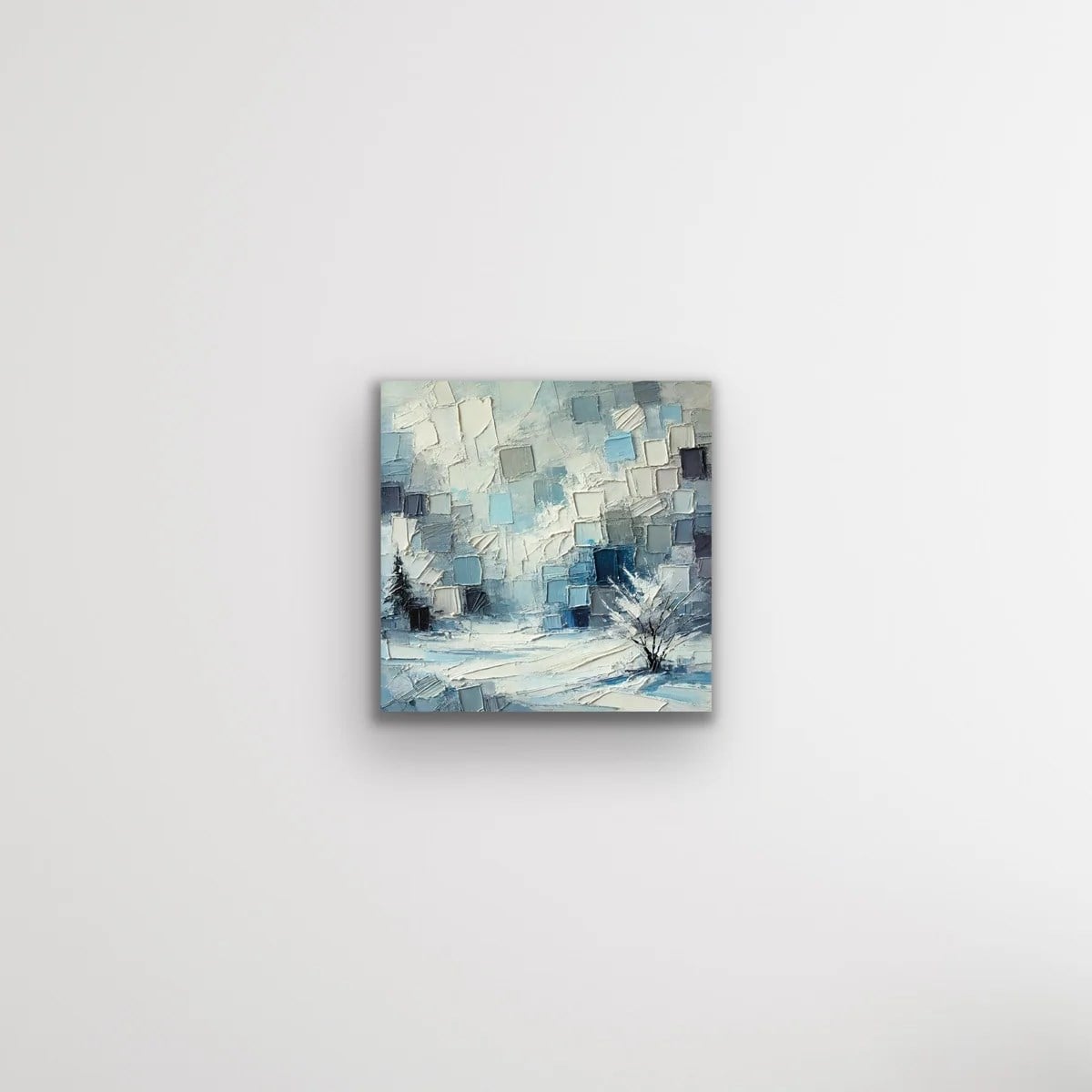 Kış Mevsimi Kanvas Tablo 60x60cm