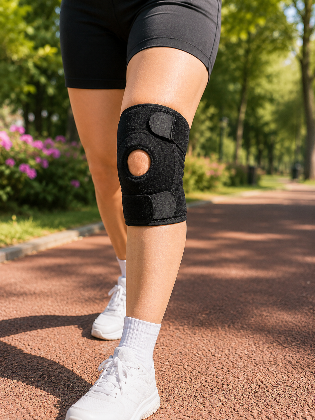 Kısa Patella Dizlik Ayarlanabilir Cırtlı Diz Destekliği Spor ve Günlük Kullanım