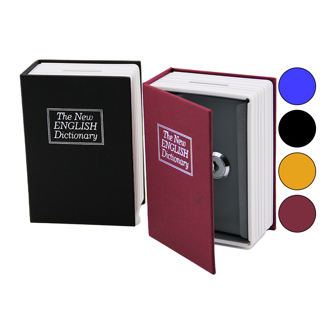 Kitap Modeli Kilitli Kasa 180x115x55 mm - Gizli Kumbara