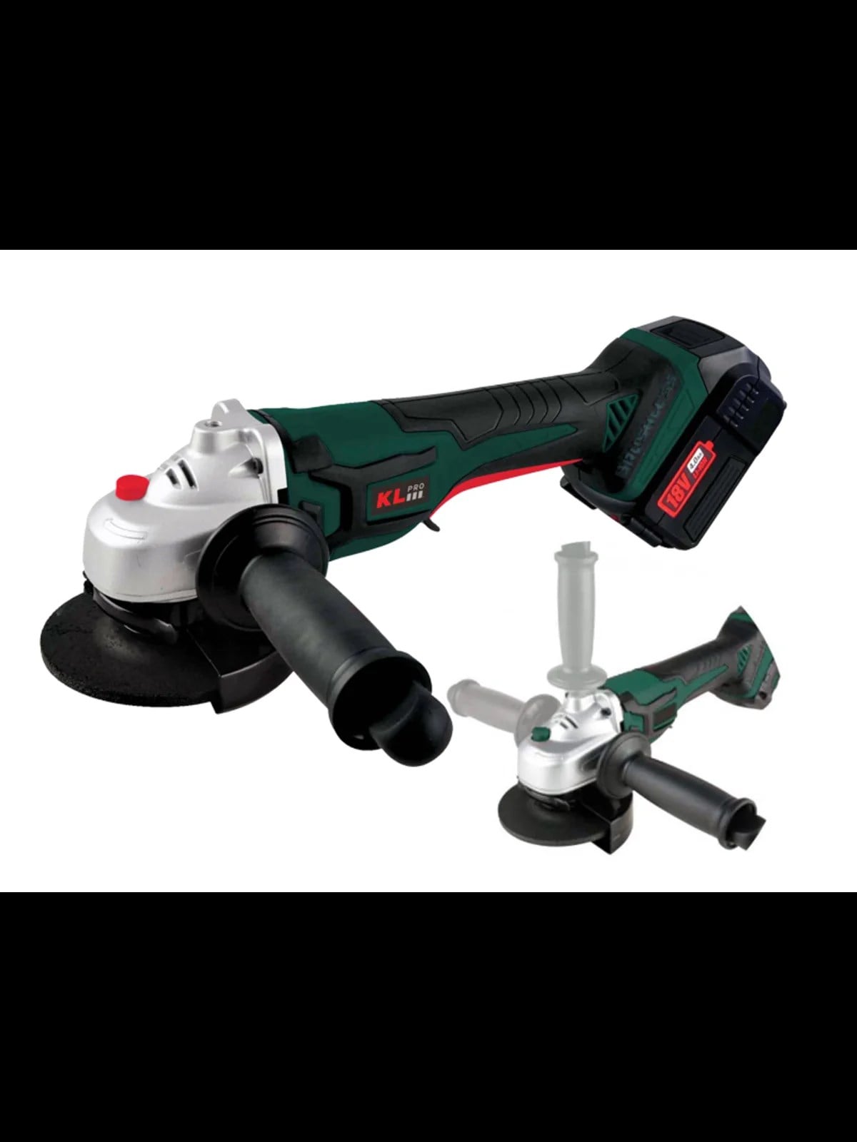 KL PRO KLAT18B-50 115 mm Akülü Kömürsüz Avuç Taşlama 18V