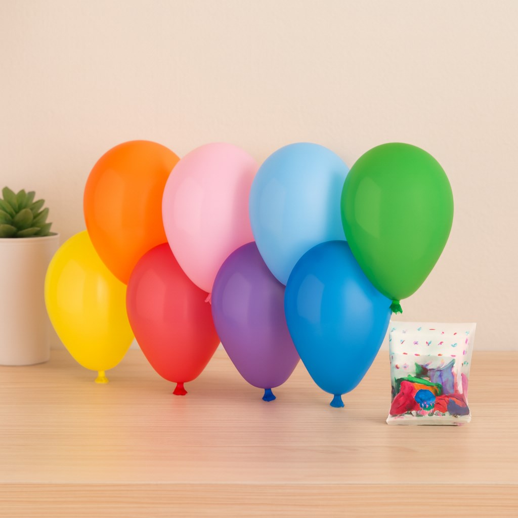 Klasik Renkli Lateks Balon 7 (19 cm) 100lü