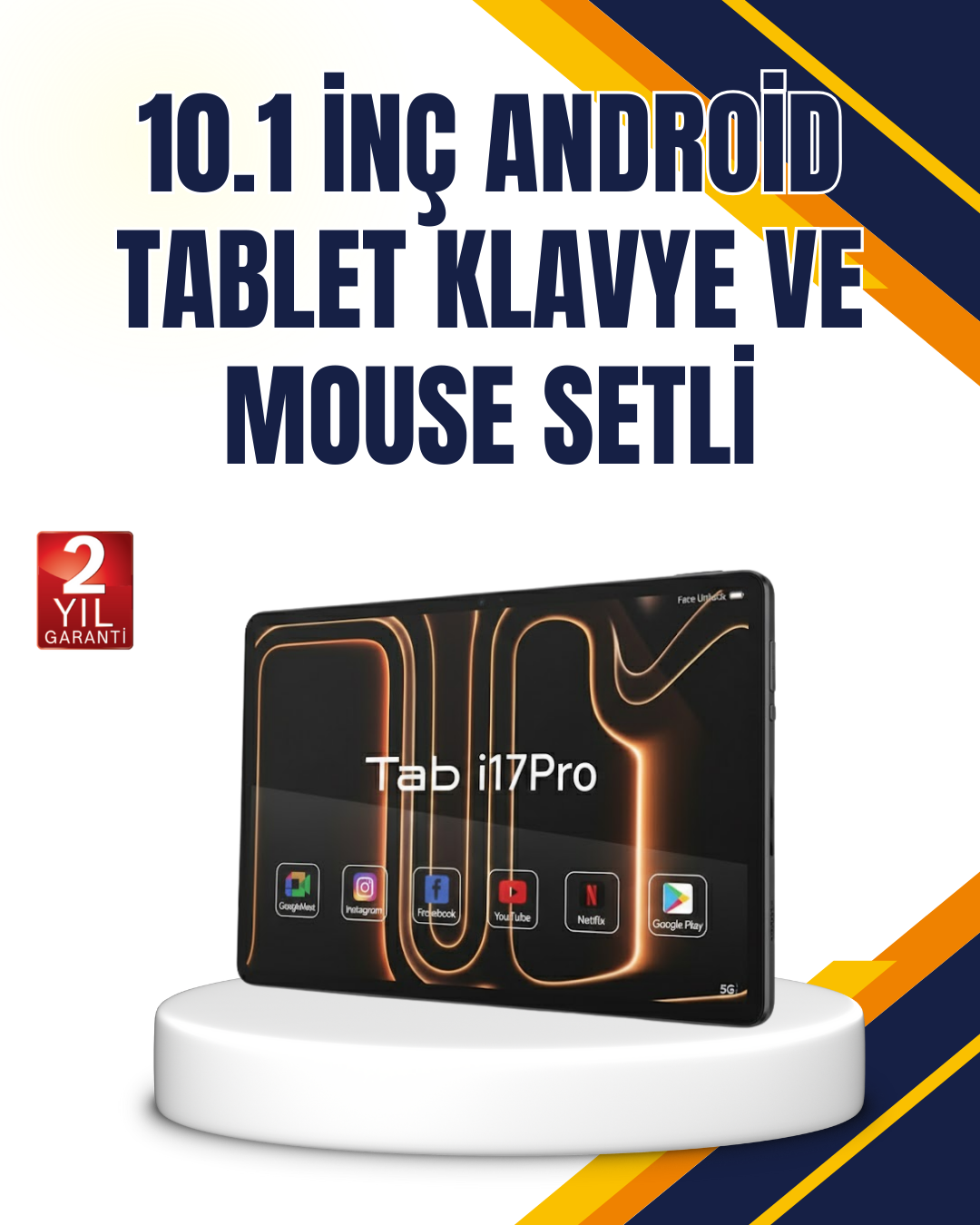 Klavye Kalem Mouse Dahil Android Tablet Uzun Pil Ömürlü