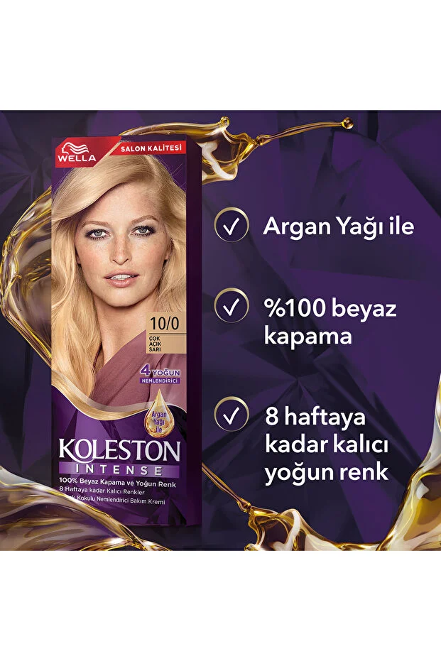 KOLESTON İNTENSE SAÇ BOYASI & NO: 10/0 ÇOK AÇIK SARI
