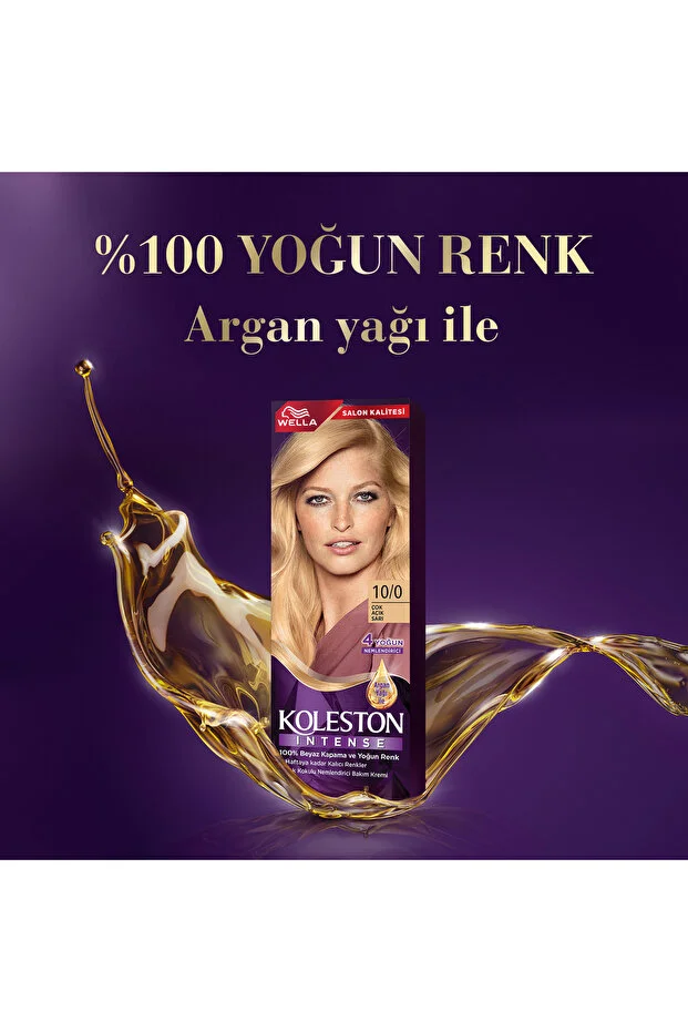 KOLESTON İNTENSE SAÇ BOYASI & NO: 10/0 ÇOK AÇIK SARI
