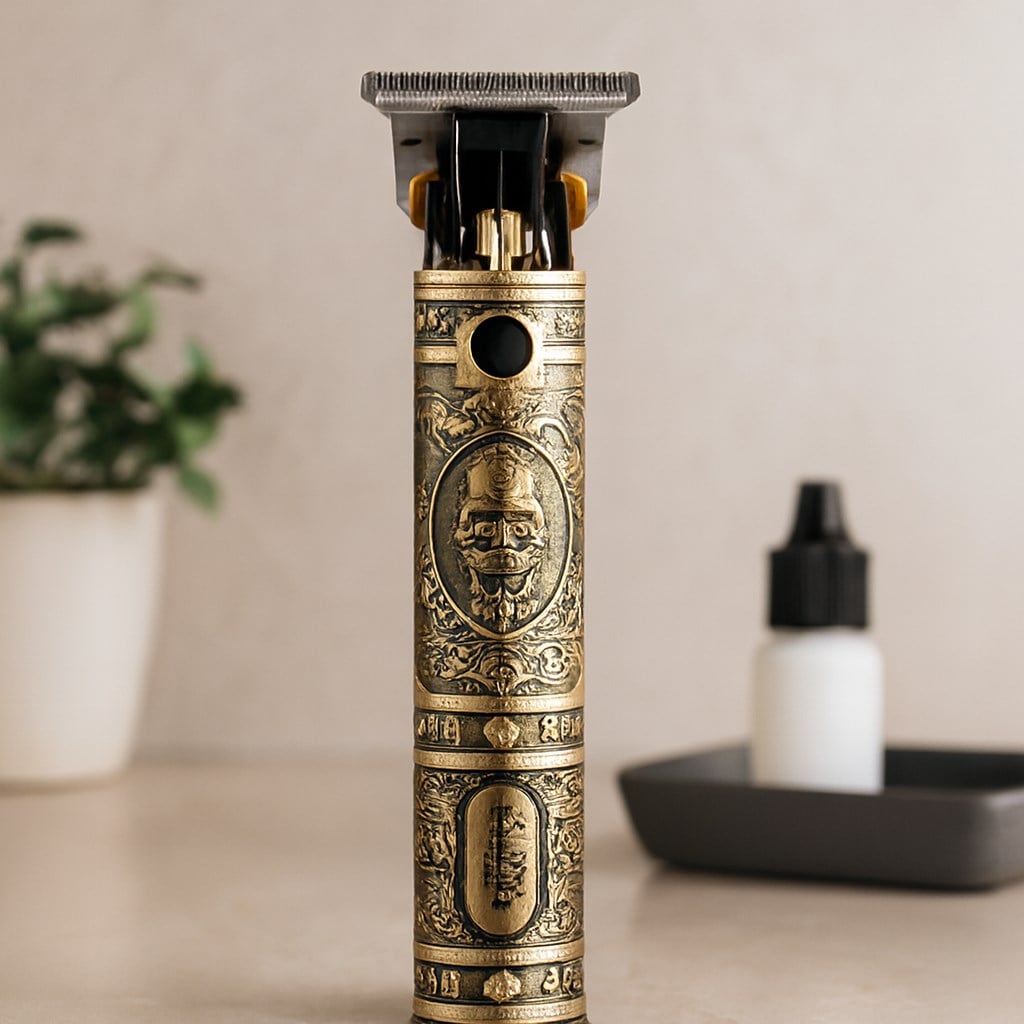 Komple Metal Saç Sakal Traş Makinesi USB Şarjlı T-Bıçak