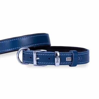 Konfor Deri Köpek Boyun Tasması Royalblue 3x42 50 Cm