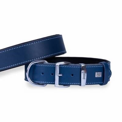 Konfor Deri Köpek Boyun Tasması Royalblue 4x57 65 Cm
