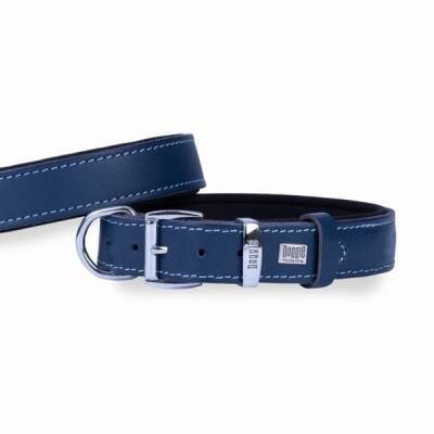 Konfor Deri Köpek Boyun Tasması Royalblue 2,5x37 45 Cm
