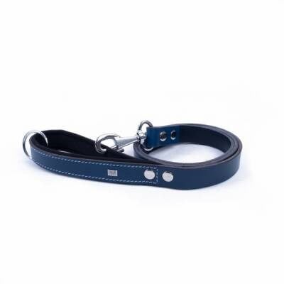 Konfor Klasik Deri Köpek Gezdirme Tasması Royalblue 3x100 Cm
