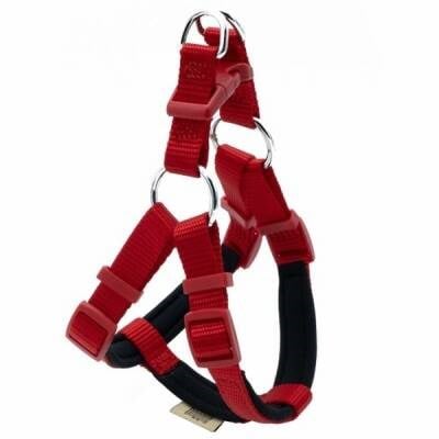 Konfor Ronin Dokuma Köpek Göğüs Tasması Kırmızı 1,5x35-40 Cm