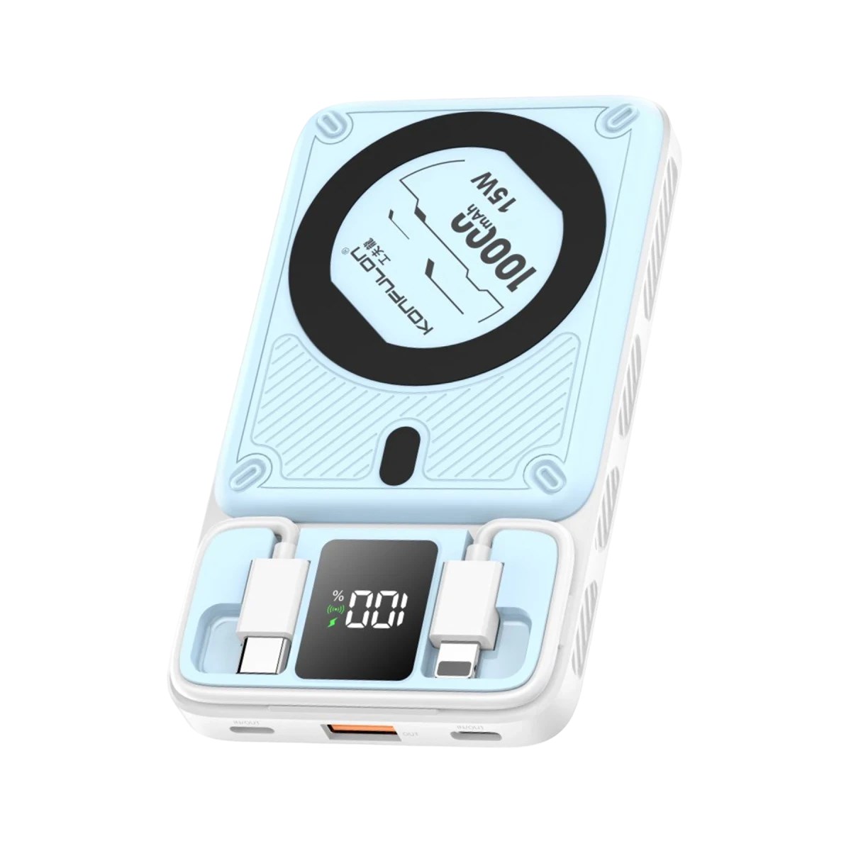 Konfulon M25W 10.000 mAh 20W PD Magsafe Powerbank - Mavi