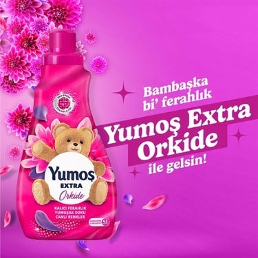 Konsantre Çamaşır Yumuşatıcı Orkide 1008 ml Mükemmel Yumuşaklık