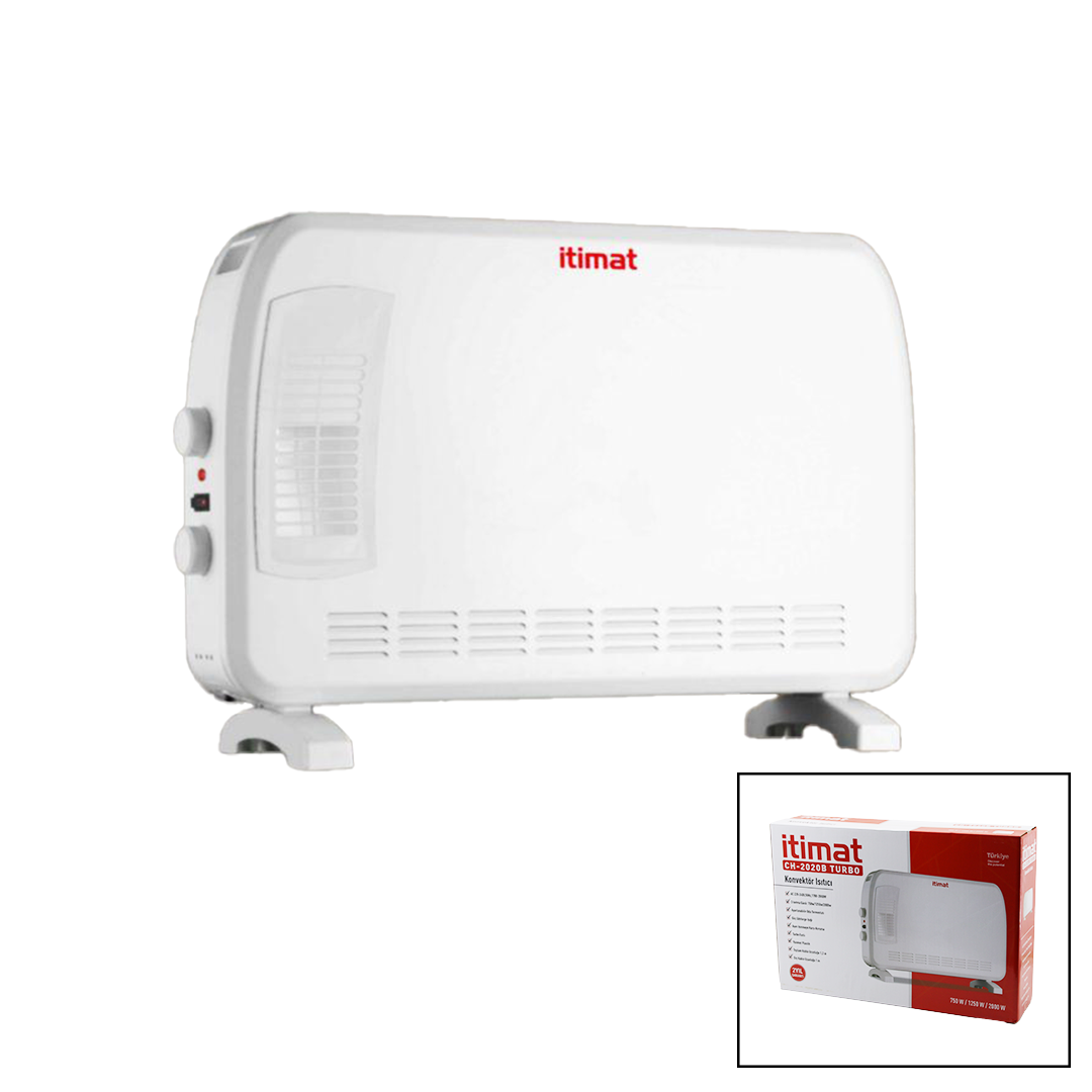 Konvektör Isıtıcı 2000W (3 Kademe, Ayarlı Termostat) - Büyük Boy