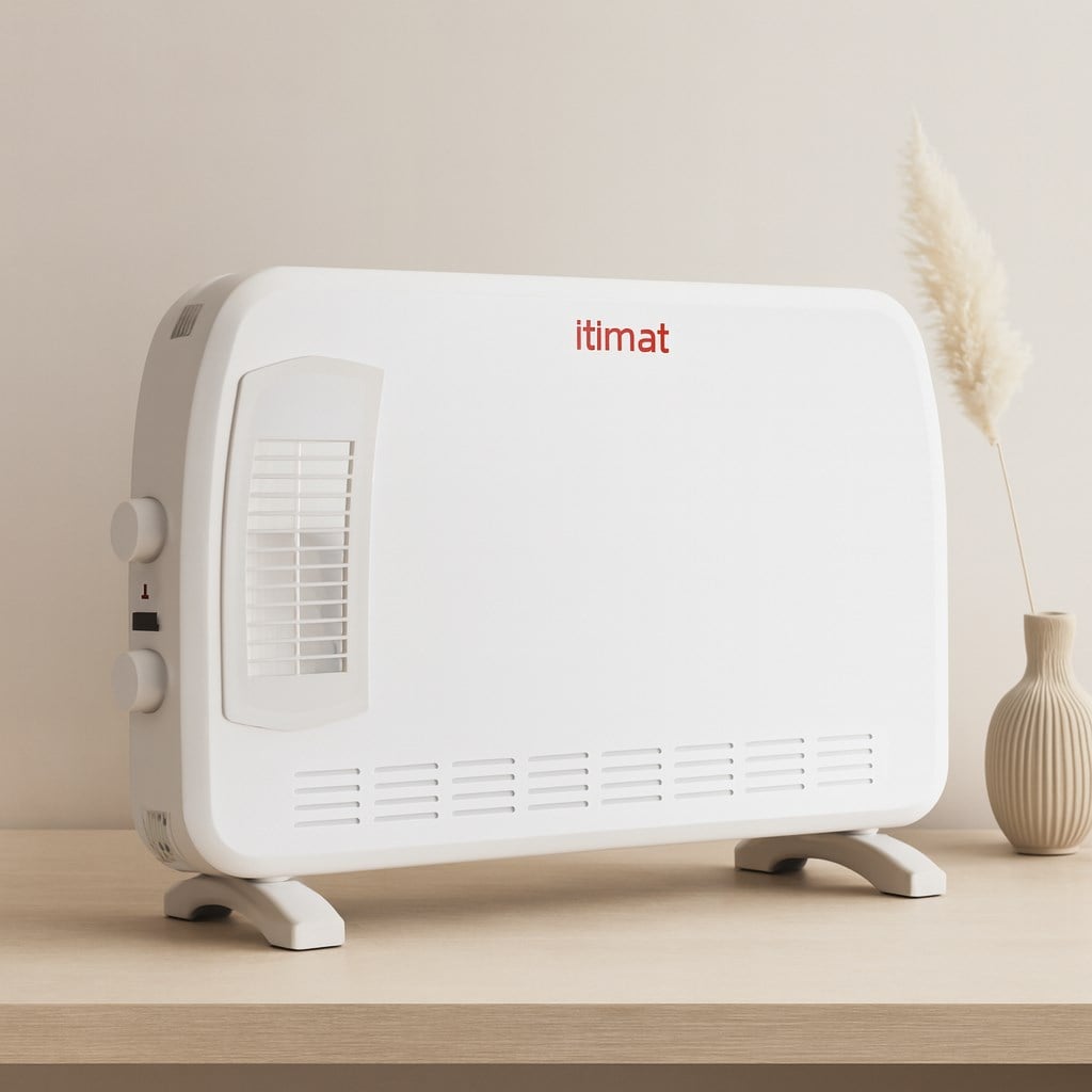 Konvektör Isıtıcı 2000W (3 Kademe, Ayarlı Termostat) - Büyük Boy