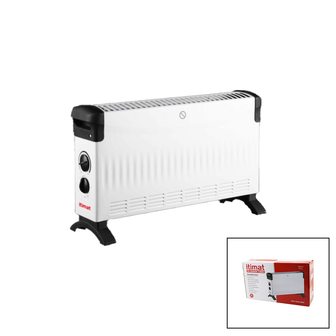 Konvektör Isıtıcı 750-1250-2000W Ayarlı Termostat (Küçük)
