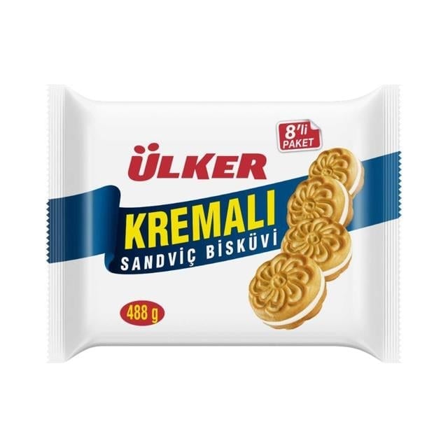 Kremalı Biskuvi 8lı 488gr