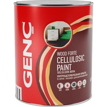 Krom sarı selülozik parlak ahşap boyası, 0,75 litre
