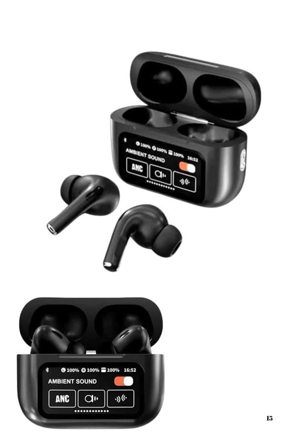 Kulak İçi Bluetooth Kulaklık Ekranlı Müzik Dinleme Çağrı Cevaplama Siyah Yeni Nesil