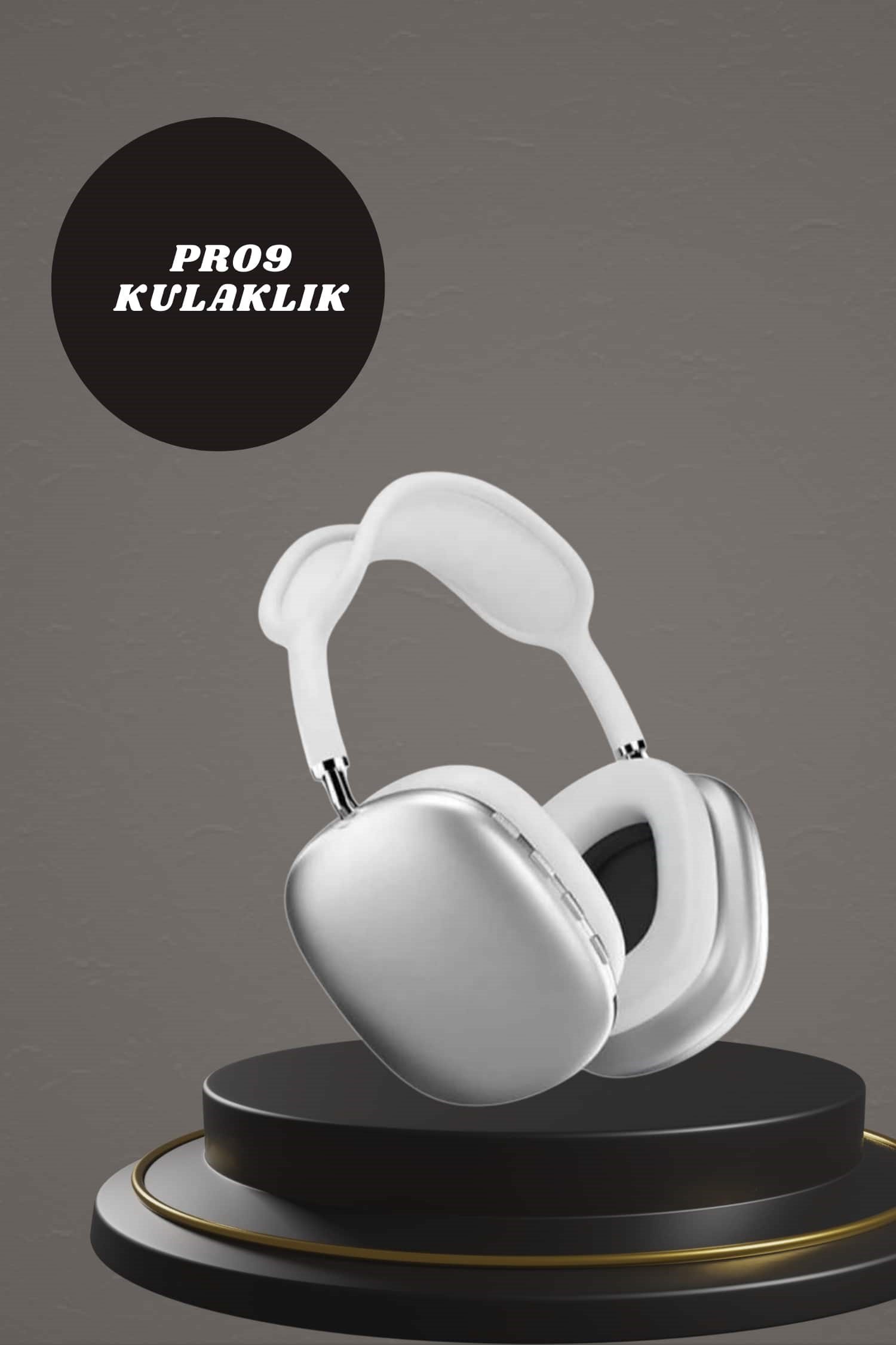 Kulak Üstü P9 Kablosuz Bluetooth Kulaklık ve 7 Kordonlu Akıllı Saat