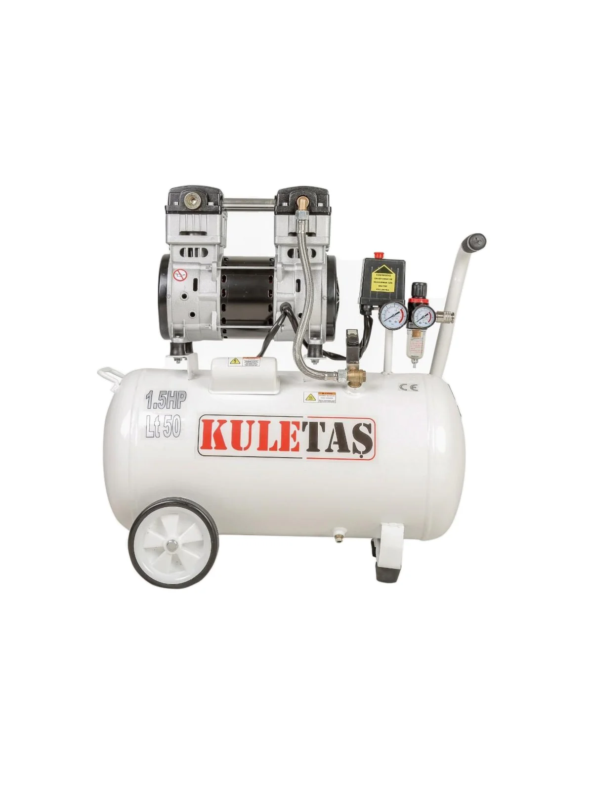 KULETAŞ Sessiz Hava Kompresörü 50 Litre 1.5 HP
