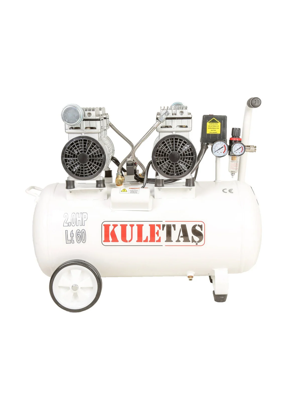 KULETAŞ Sessiz Hava Kompresörü 60 Litre 2 HP