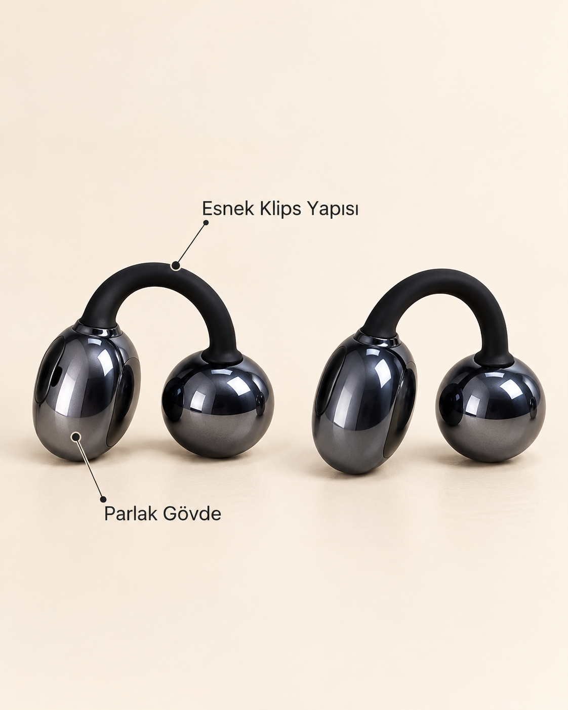 Küpe Tipi Bluetooth Kulaklık Oyun Modlu 2500 Saat Bekleme Süreli
