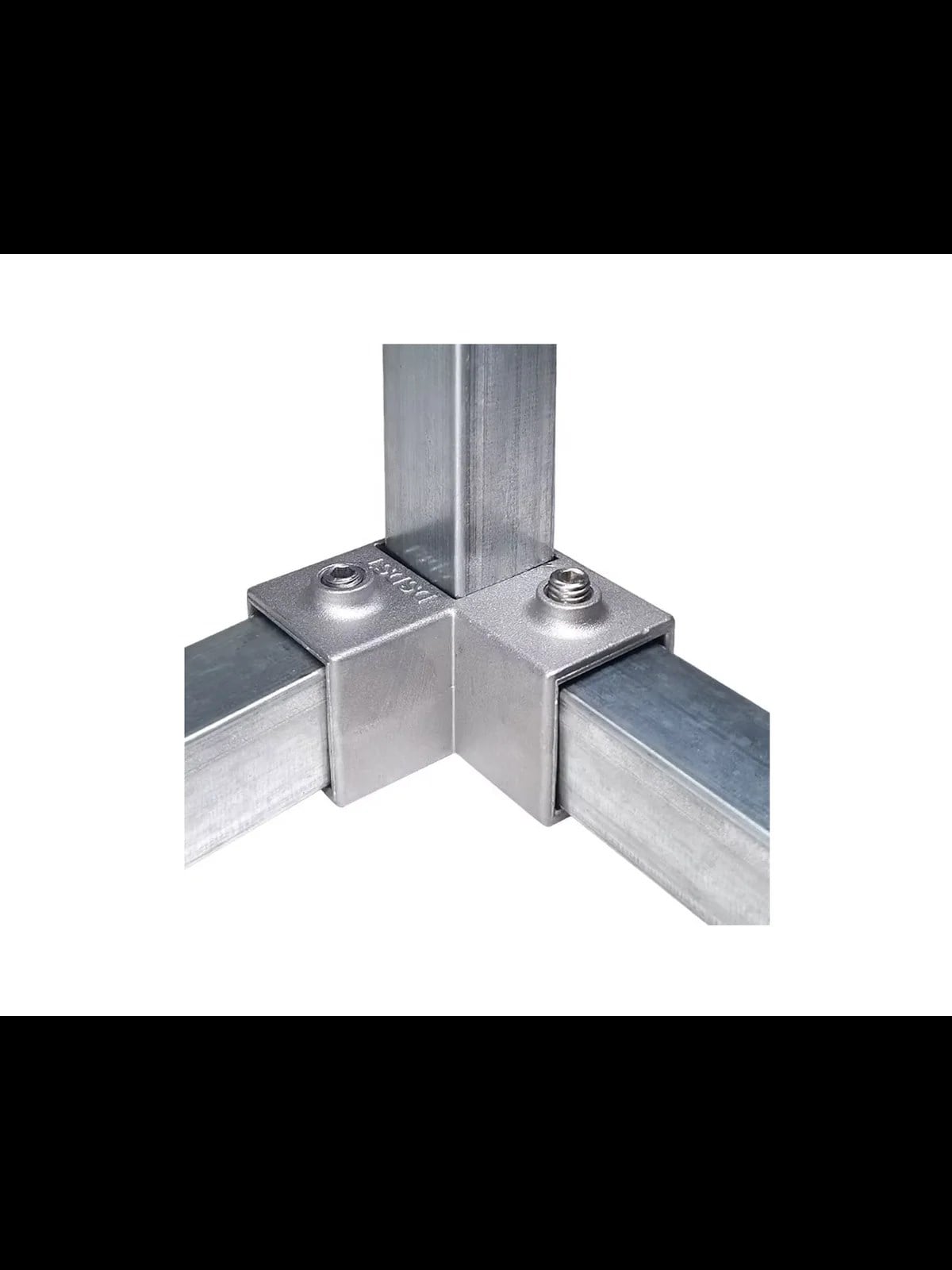 Kutu Profil Civatalı Metal Köşe Bağlantı 4 Parça Set