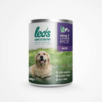 Kuzu Etli ve Pirinçli Pate Yetişkin Köpek Konservesi 12 Adet 400 Gr