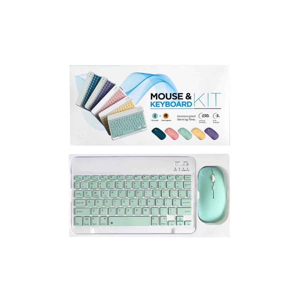 KYB71 Kablosuz Türkçe Q Klavye Mouse Set - Lila
