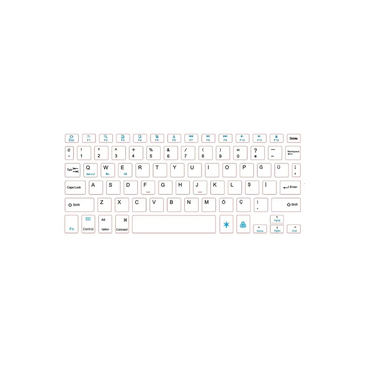 KYB71 Kablosuz Türkçe Q Klavye Mouse Set - Lila