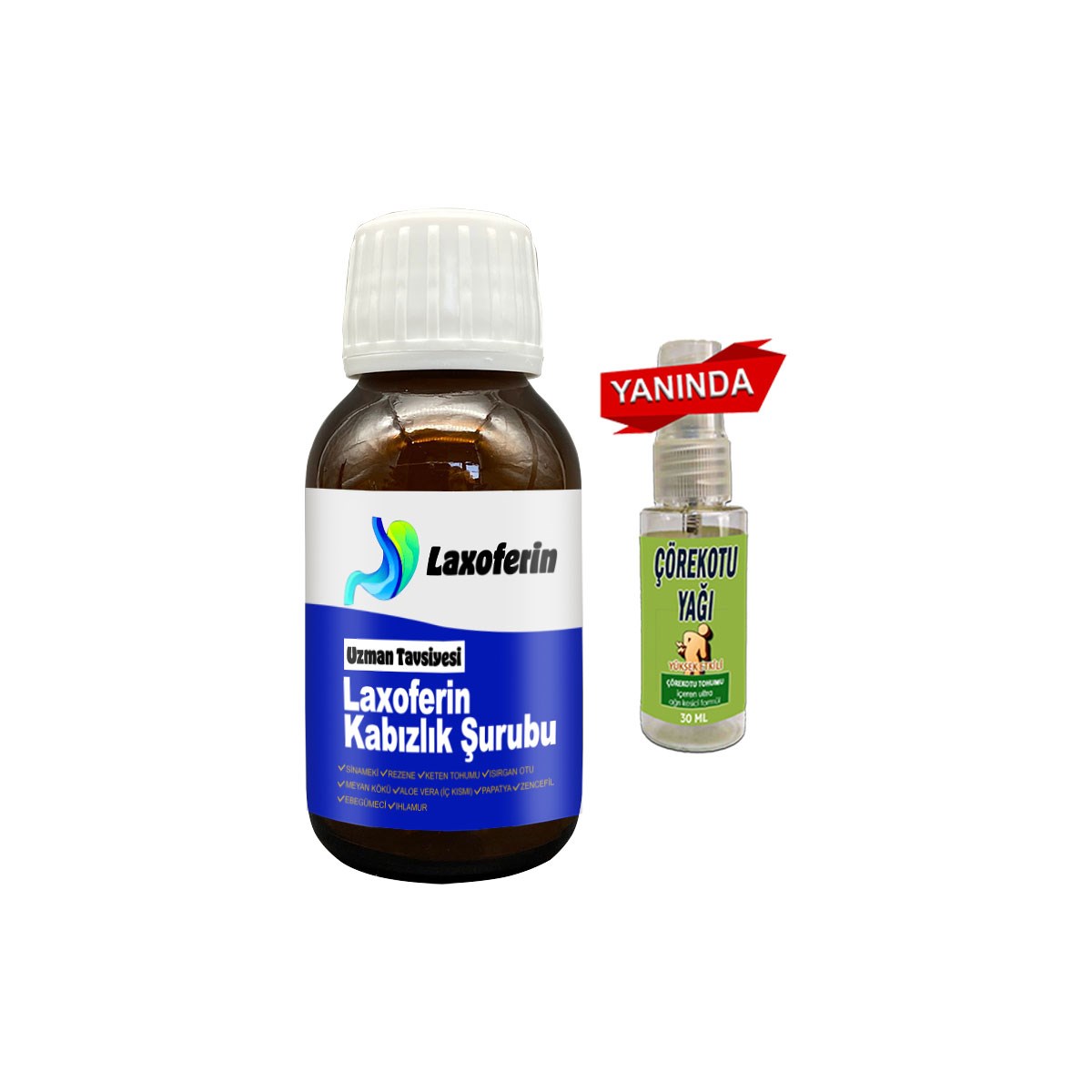 Laxoferin Şurup 50ml: 1 Şişe + Çörek OtuYağı / Bay&Bayan