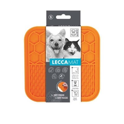 Lecca Kedi ve Köpekler İçin Yavaş Beslenme Ödül Matı Small Turuncu 15x15 Cm