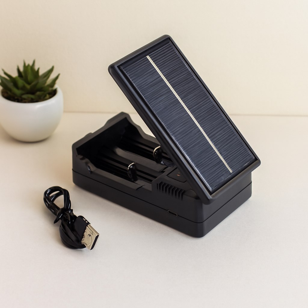 Li-ion Pil Şarj Aleti 1200mA (Güneş/Solar, 2li)