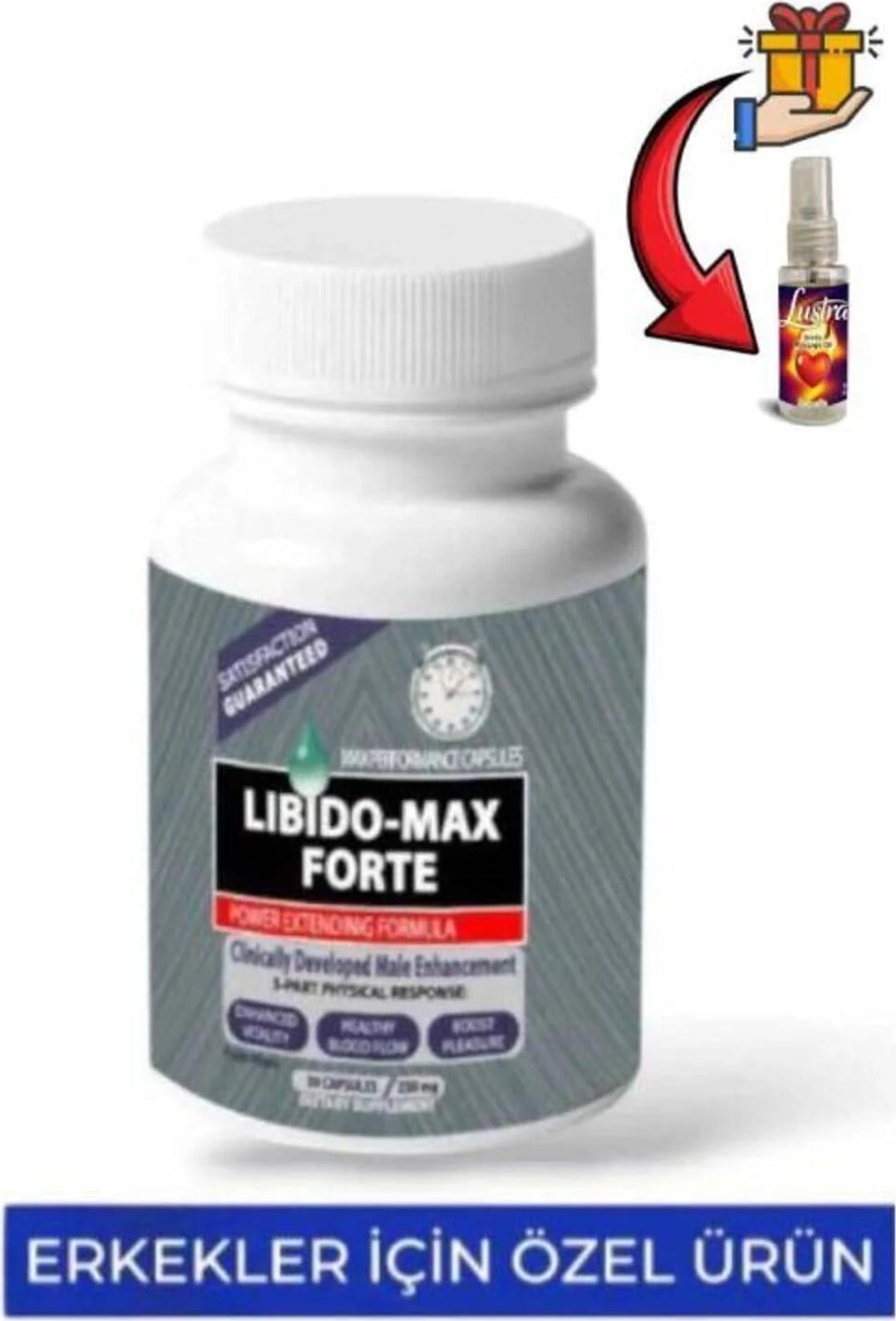 Li.bido Max Forte 30lu x 1 Adet+ Lustra Masaj Yağı