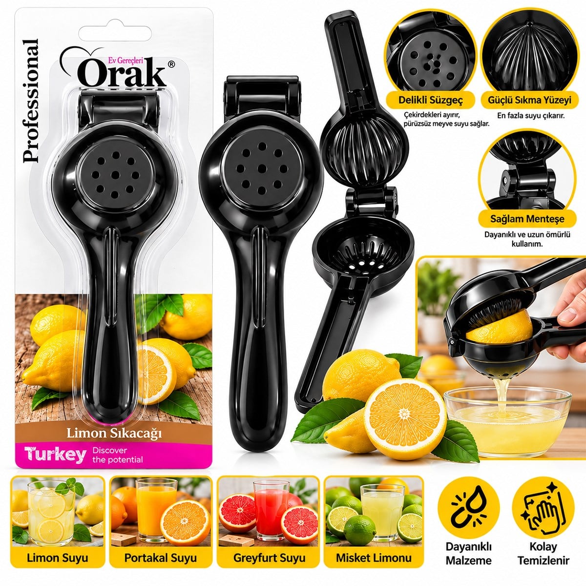 LİMON SIKACAK ( SİYAH) Döküm